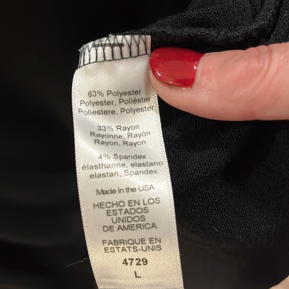 BNWOT Black - Michael Stars Turtleneck size L - Picture 5 of 7